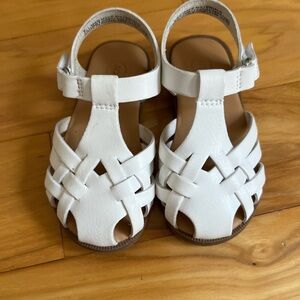 Cat & Jack White Kids Sandals- size 5